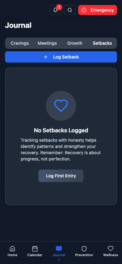 Setback recording and analysis